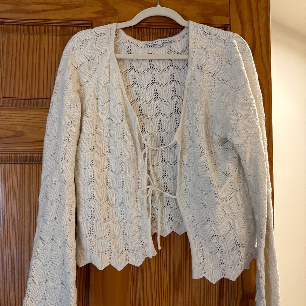 Tie Crochet Jacket